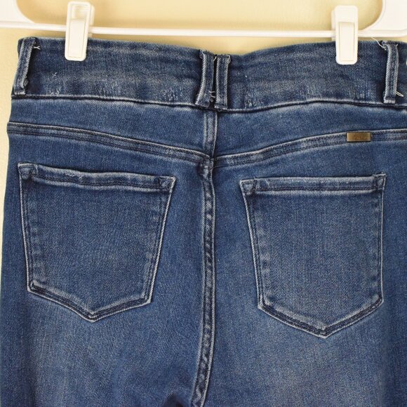 KanCan Cinthia Y2K High Rise Wide Leg Super Flare Medium Wash Denim Jeans  11/29 - Picture 8 of 9